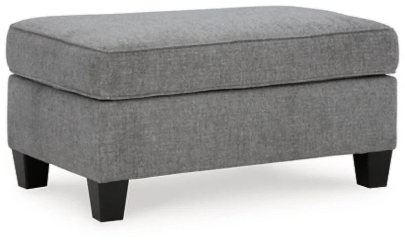 Chenille Smoke Ottoman H5352