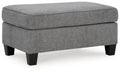 Chenille Smoke Ottoman H5352