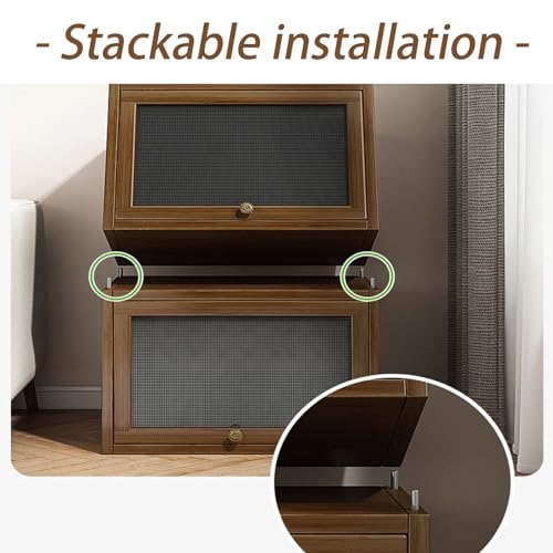Rustic Mini Countertop Cabinet with Door and Drawer F94700