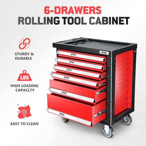Green 7-Drawer Rolling Tool Cabinet Chest J38249