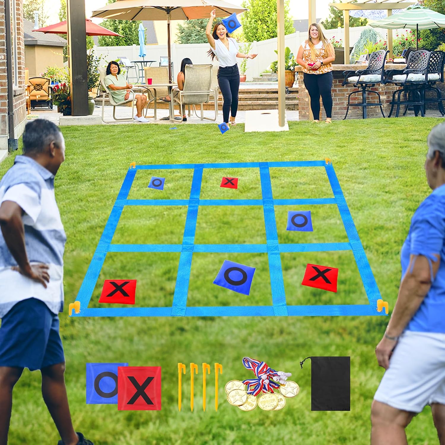 Outdoor Giant Tic Tac Toe Bean Bag Toss Game G2266