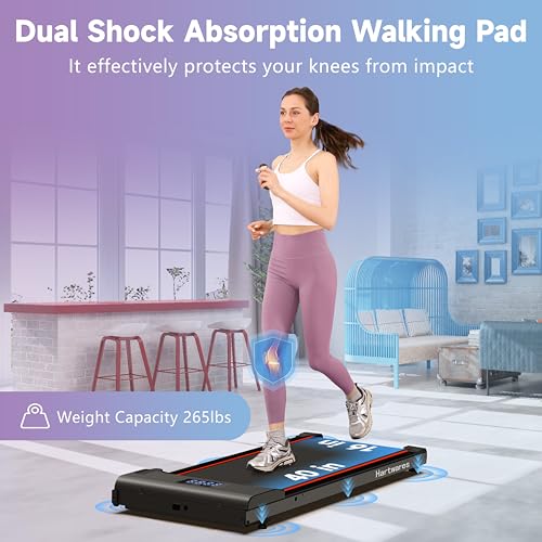 Under Desk Portable Walking Treadmill with Remote Control N66689
