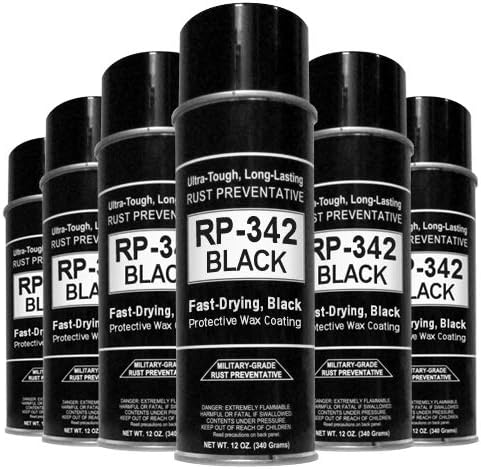 Black Rust Preventive Spray Pack of 2 W665