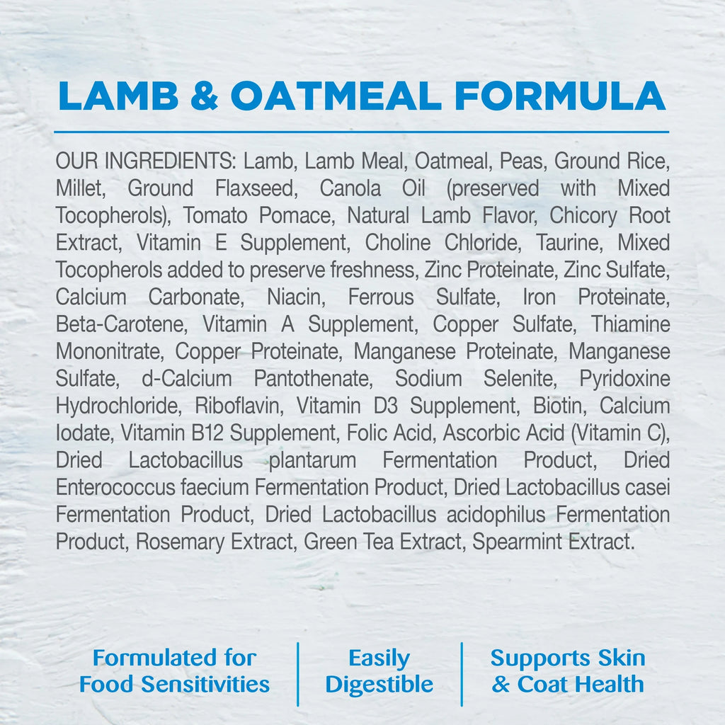 26-Pound Bag Lamb and Oatmeal Dry Dog Food U127