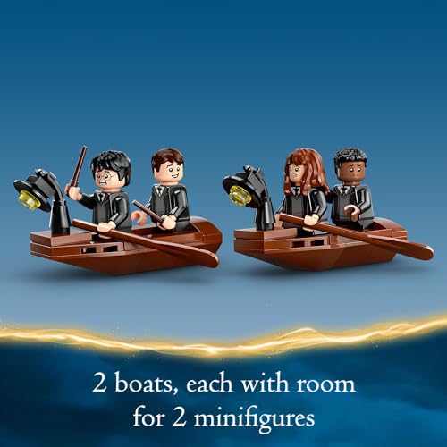 Hogwarts Castle Boathouse with 2 Buildable Boats and 5 Minifigures H995
