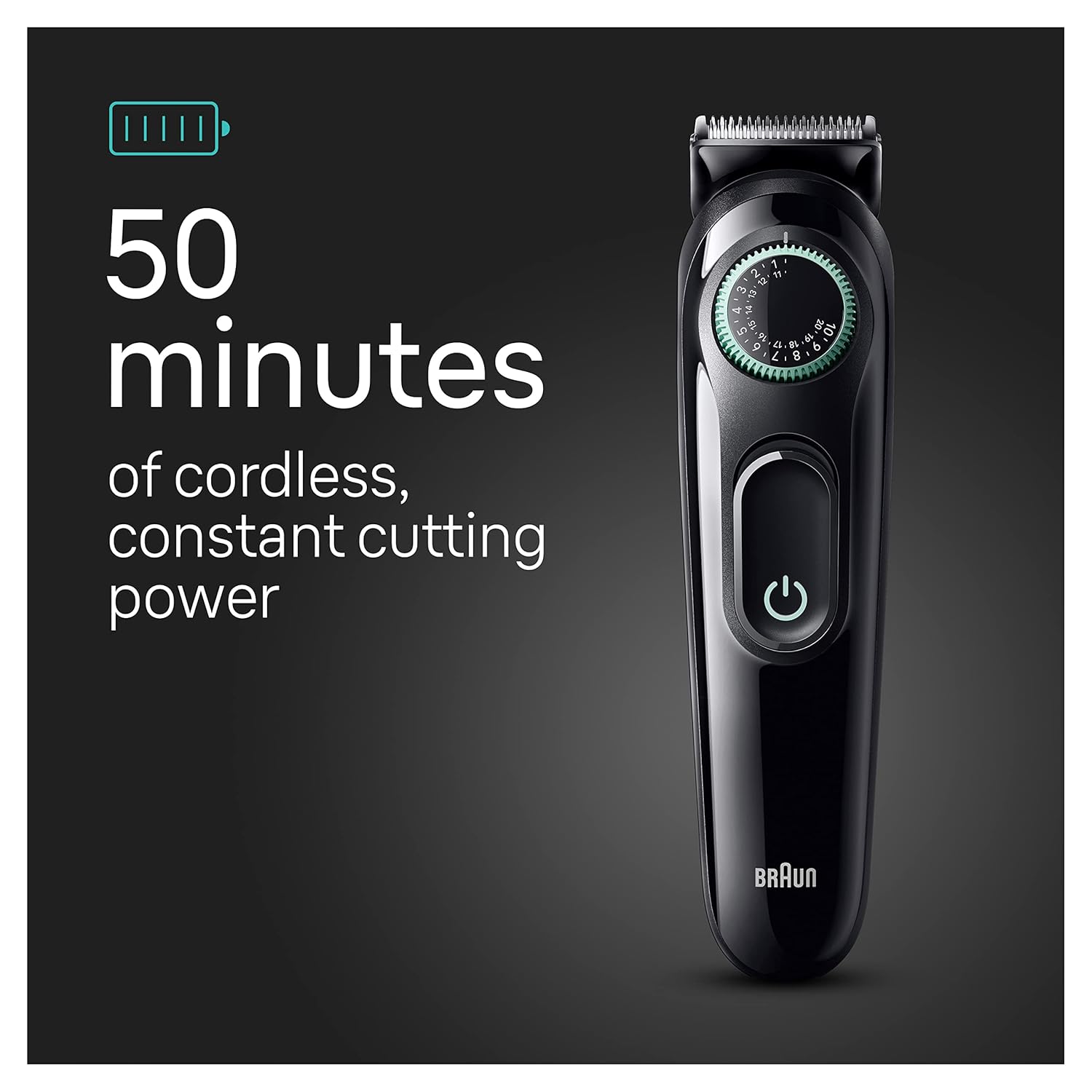 5-in-1 Trimmer for Men with Beard Trimmer, Ear & Nose Trimmer, Hair Clippers, Black Y3571