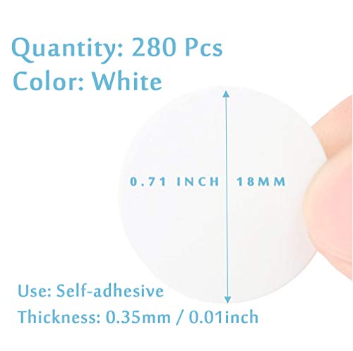 Self-Adhesive Screw Hole Stickers White (21mm) K608011