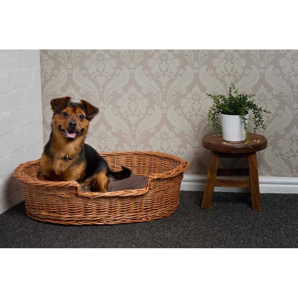 Wicker Dog Bed Basket L4401
