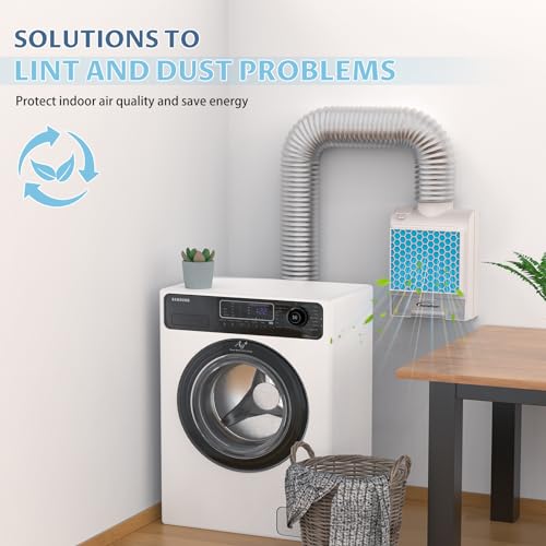 3-in-1 Indoor Dryer Vent Kit with Stainless Steel Screen Filter and 6 Extra Polyester Filters E147