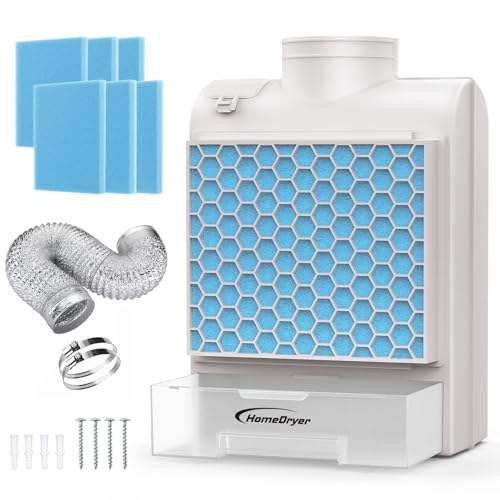 3-in-1 Indoor Dryer Vent Kit with Stainless Steel Screen Filter and 6 Extra Polyester Filters E147