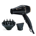 Black 1875W Pro Hair Dryer with Concentrator and Diffuser W5683