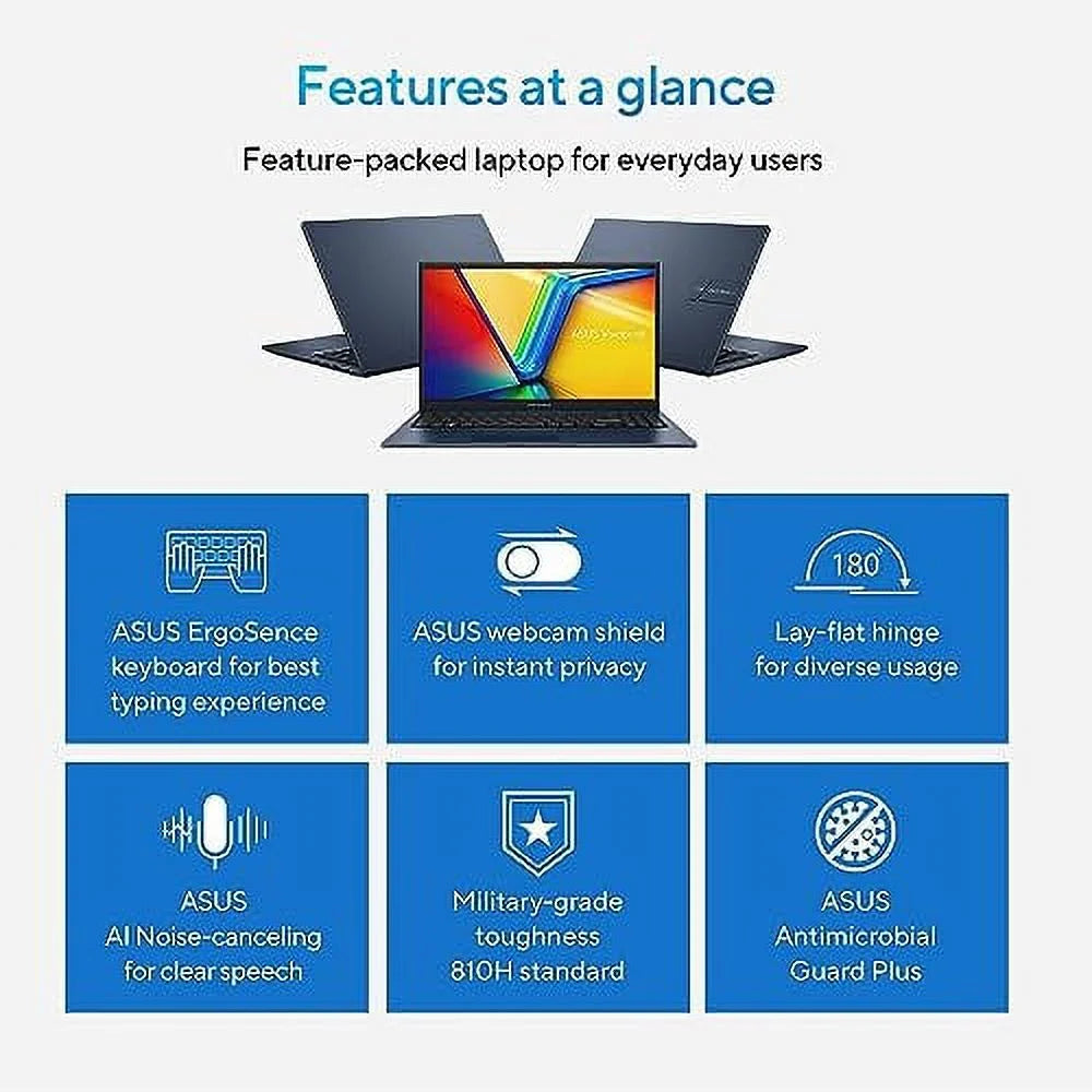 15.6" FHD Display Intel Core i3-1215U 16GB RAM 1TB SSD Windows 11 Home Laptop C5504