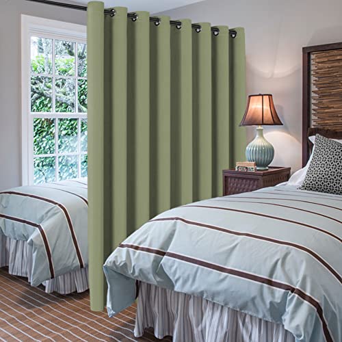 Blackout Curtain 96 inch Length Solid Grommet Top One Panel Green Bay 52" W x 96" L G7701