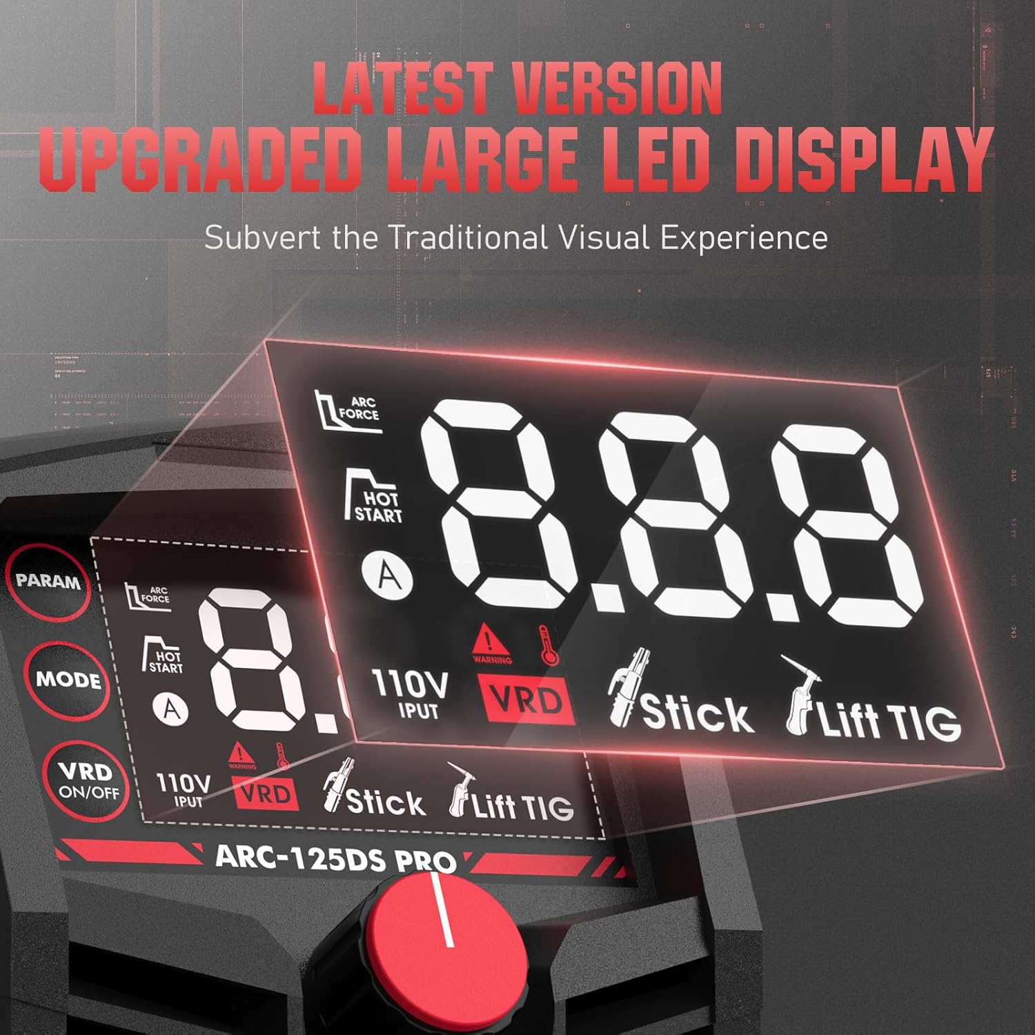 Large LED Display 125Amp Stick Welder E278