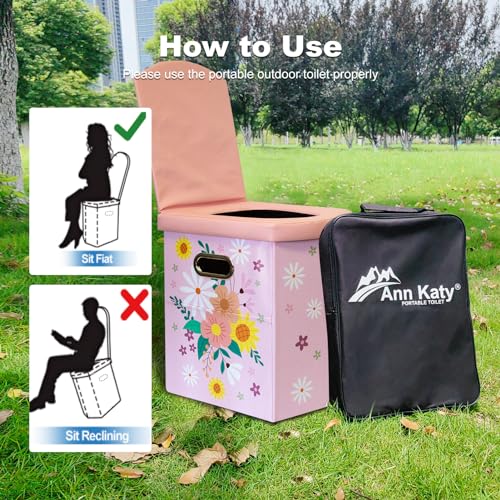 XL Folding Portable Toilet T6886