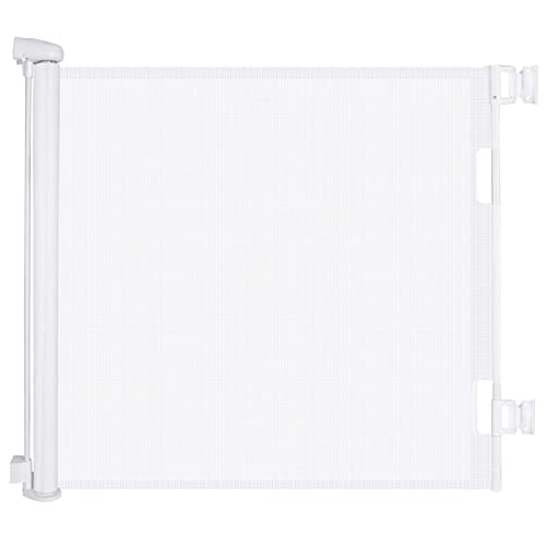 Retractable Baby Gate, 34”, Extends up to 55” Extra Wide Mesh Gate Z34298