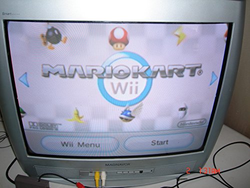 White Wii Console with Mario Kart Wii Bundle F115