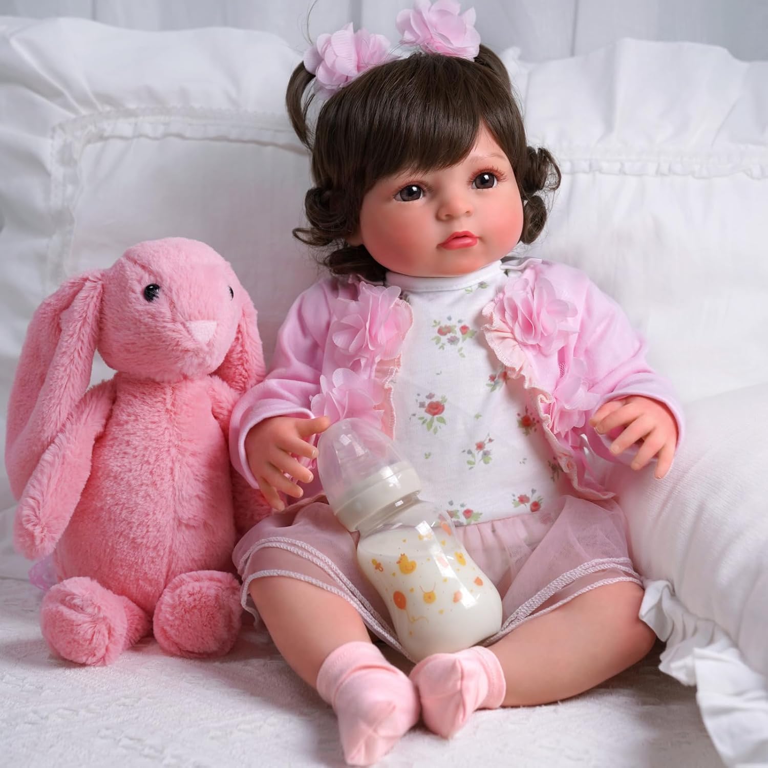 20 Inch Realistic Soft Vinyl and Cloth Body Poseable Reborn Baby Doll X953