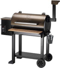 Pellet Grill & Smoker 8 in 1 BBQ Grill, 573 sq.in. Cooking Capacity, Bronze A538208