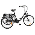 250W 26" 3 Wheel Electric Tricycle Black C826981