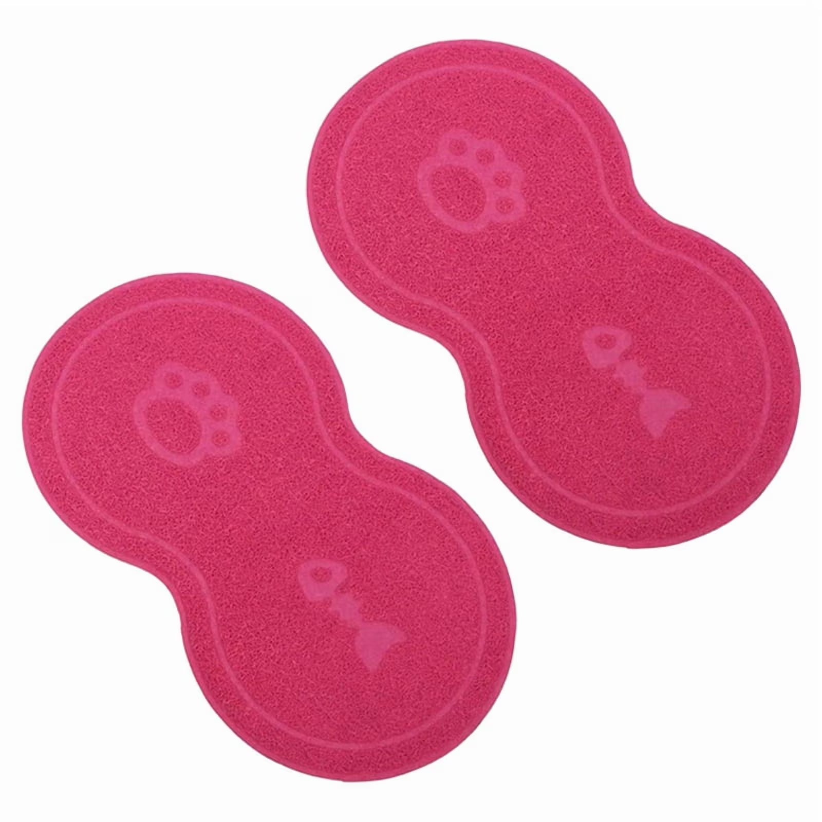 Rose Red Waterproof Non-Slip Pet Feeding Mat Y557