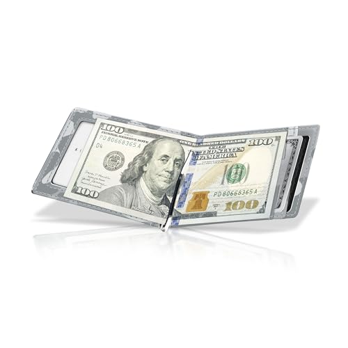 Minimalist Leather Wallet Bifold 12 Card Holder (Blue) E13913