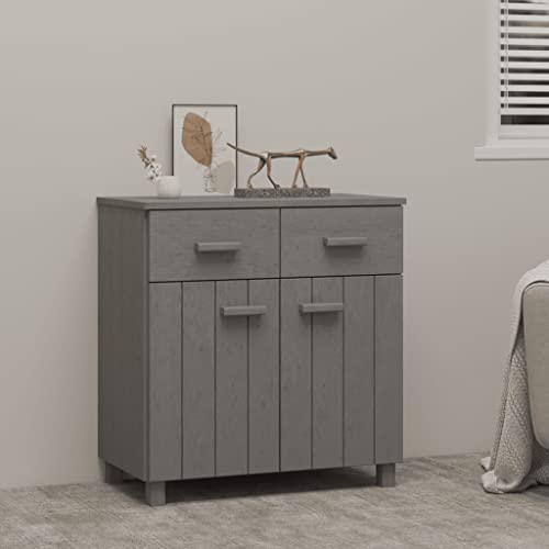 Light Gray Solid Wood Pine Sideboard J87573