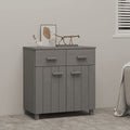 Light Gray Solid Wood Pine Sideboard J87573