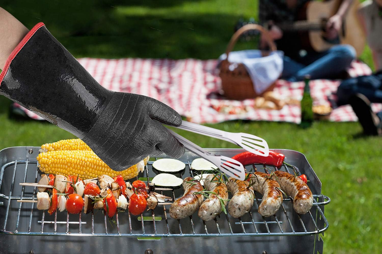 Extreme Heat Resistant Waterproof Long Sleeve Neoprene Coating Gloves 14-Inch X1363