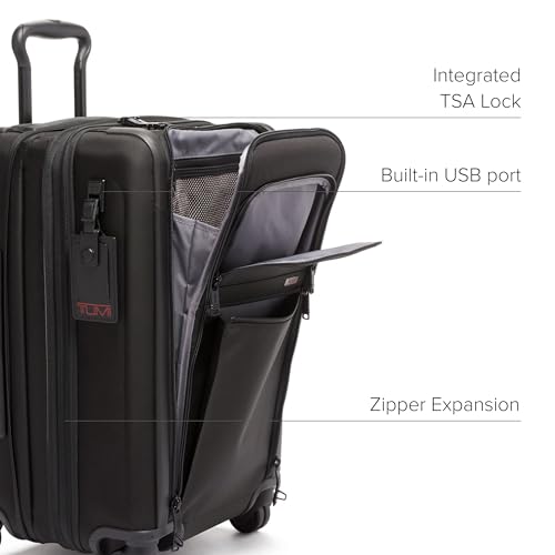 Black Expandable 4 Wheeled Carry-On Suitcase W52802