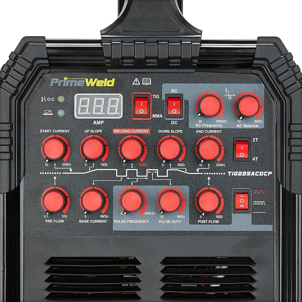 225 Amp AC DC Tig/Stick Welder with Pulse Torch J2848