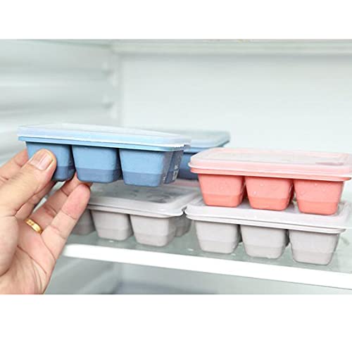 3 Pack Mini Ice Cube Trays with Lid Silicone E899203