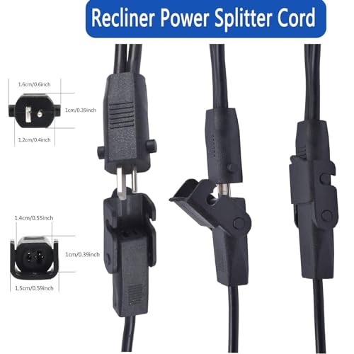 2-Pin Power Adapter with Extension Cord for Recliner Chair E318