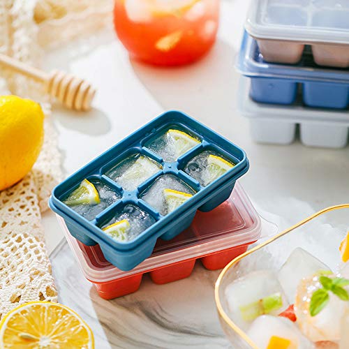 3 Pack Mini Ice Cube Trays with Lid Silicone E899203