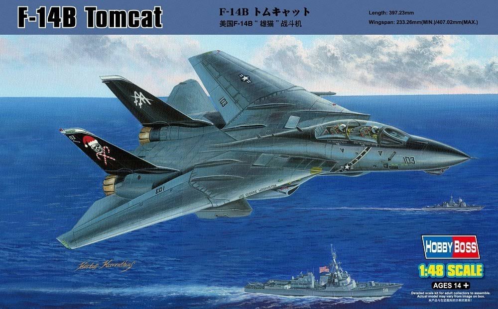 1/48 F-14B Tomcat Aircraft Model Kit H1512