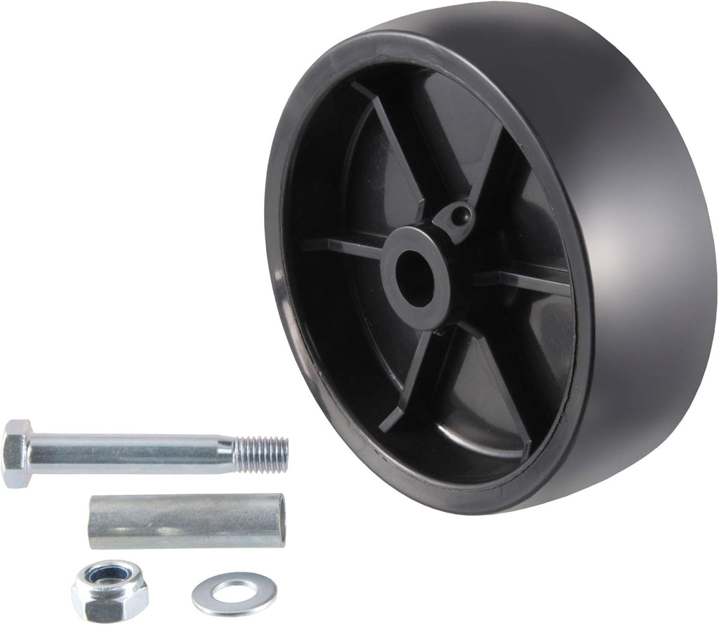 6-Inch Black Plastic Boat Trailer Jack Wheel O949