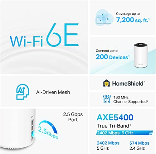 Tri-Band WiFi 6E Mesh System 3-Pack D5308