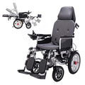 Grey Electric Wheelchair with Flip-Back Armrest & Swing-Away Leg Rests O892910