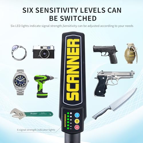 Rechargeable Handheld Metal Detector Wand T92544