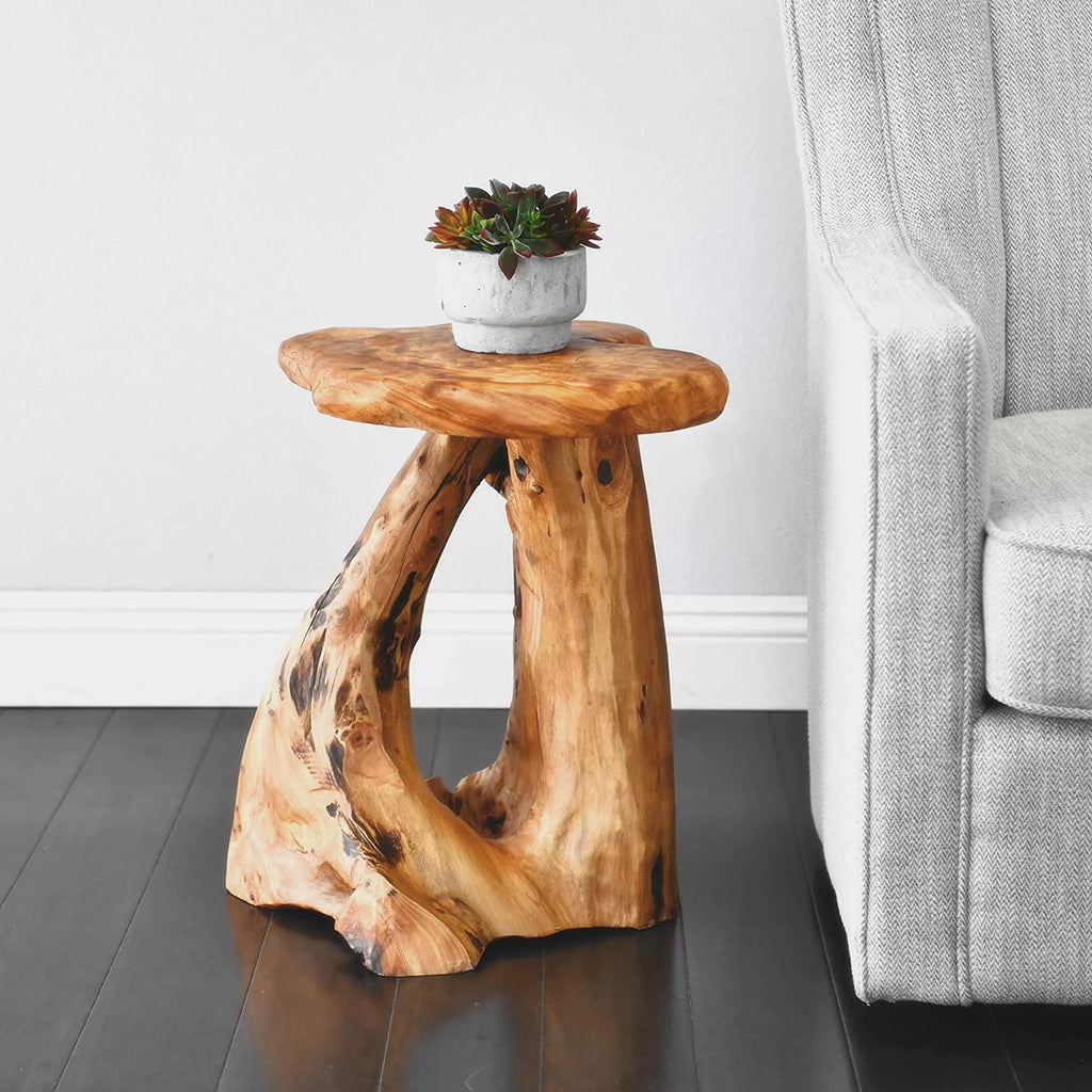 Tree Stump Side Table, 19" Tall W523842