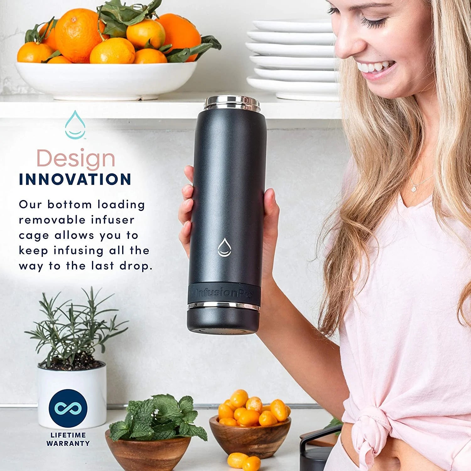 20 oz Vacuum Insulated Stainless Steel Water Bottle W462400