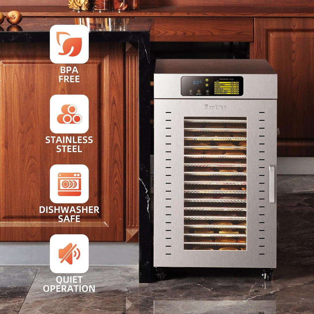 18 Trays Stainless Steel Commercial Food Dehydrator L430