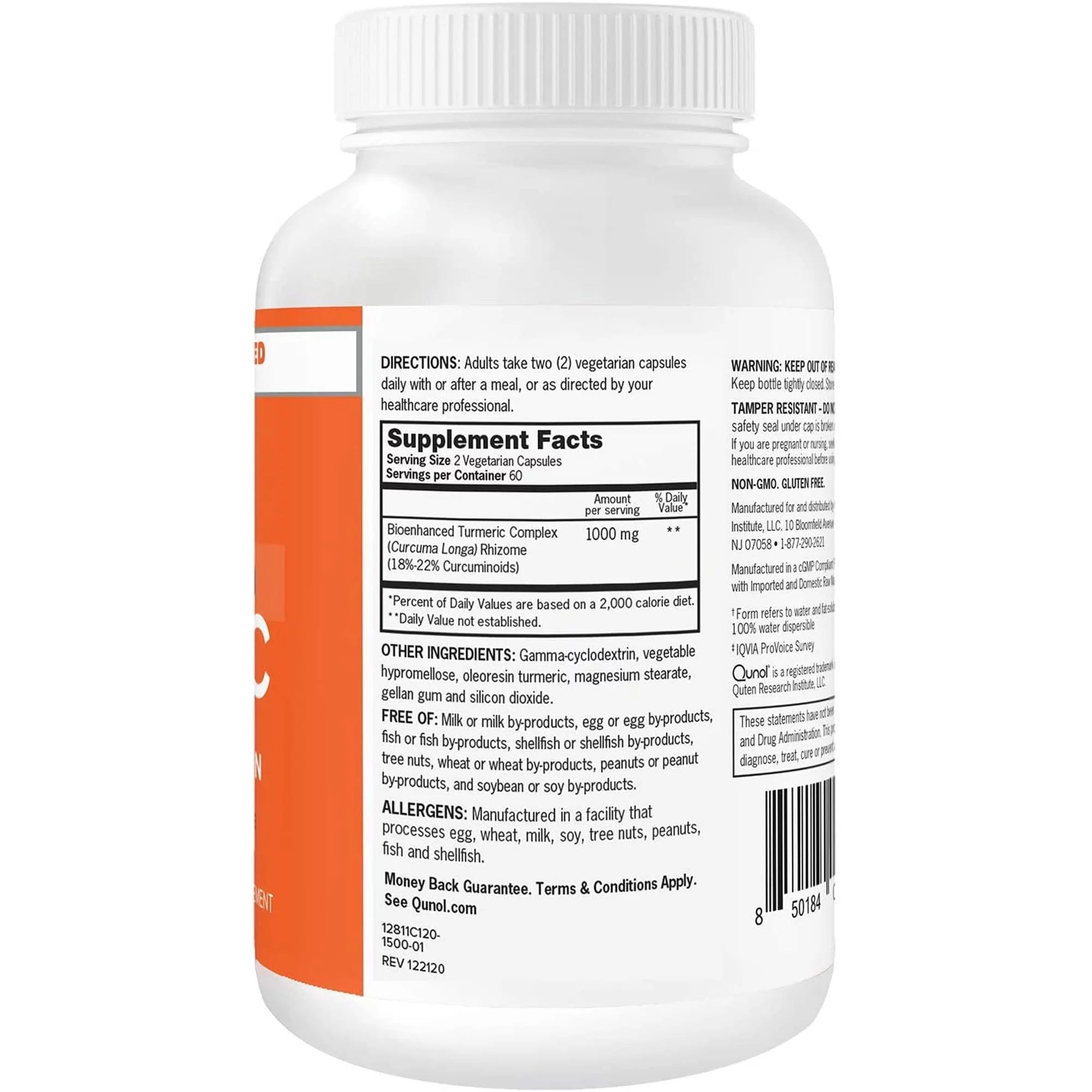 Turmeric Veggie Caps, 120 ct. E34615