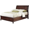 King Size Mahogany Wood Sleigh Bed Y3625