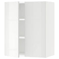 White Wall Cabinet with 2 Doors V383894