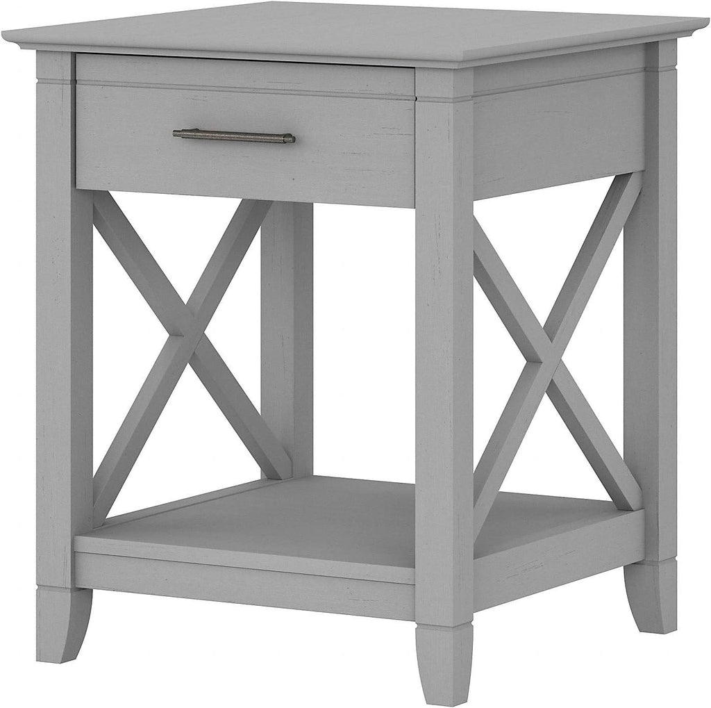 Cape Cod Gray End Table with Storage Y46026