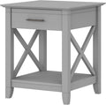 Cape Cod Gray End Table with Storage Y46026