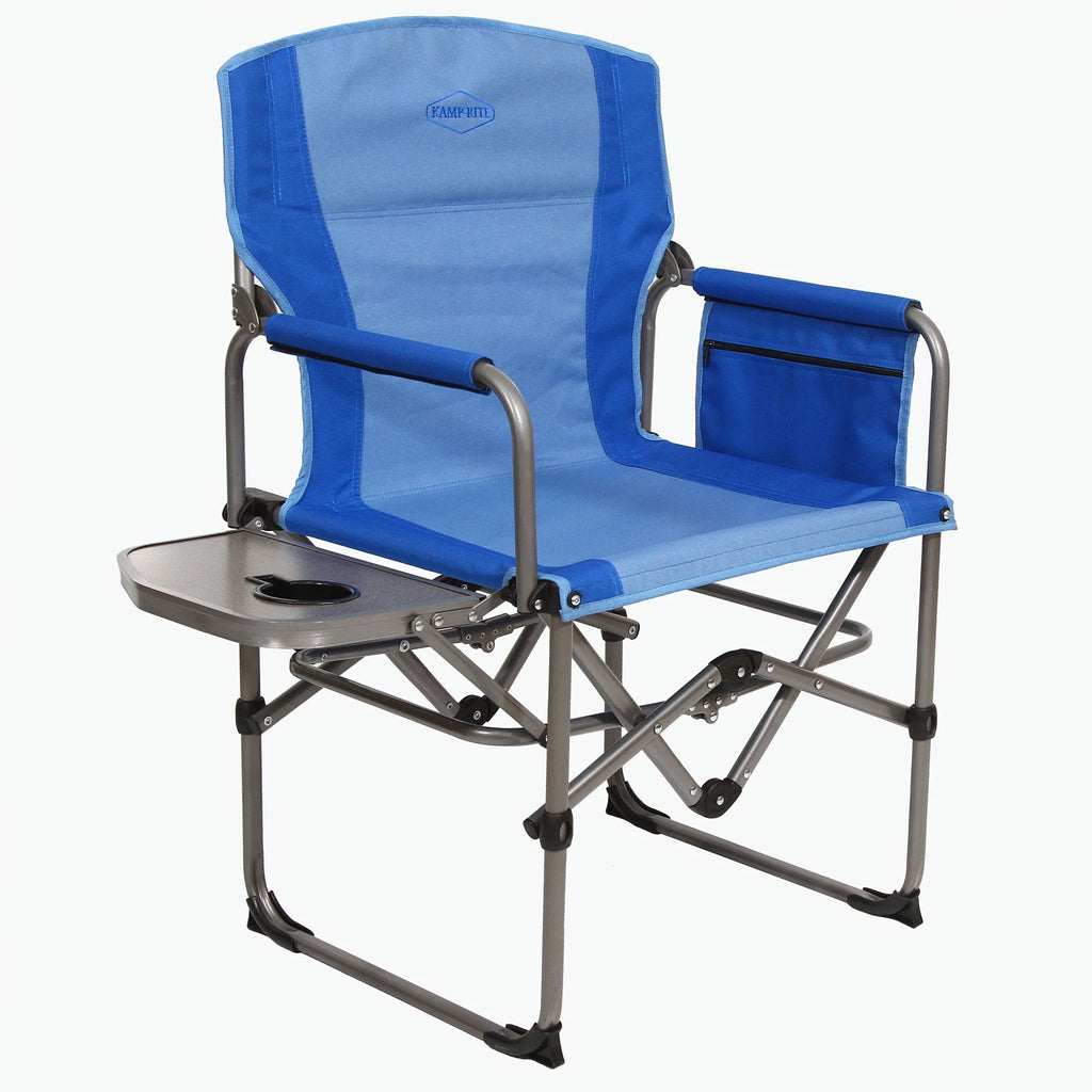 Outdoor Camping Folding Director's Chair with Side Table F9510