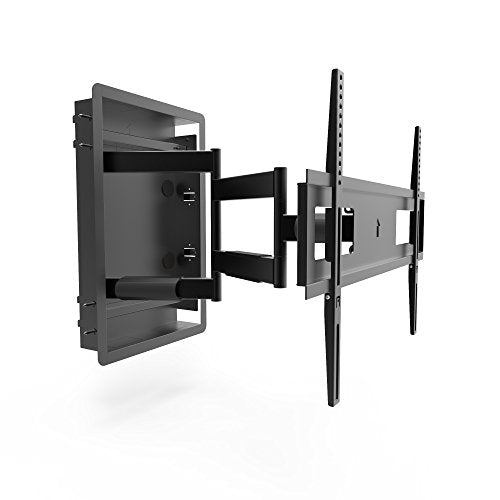 Black Recessed In-Wall Full Motion Articulating TV Mount for 32-inch to 55-inch TVs M352036